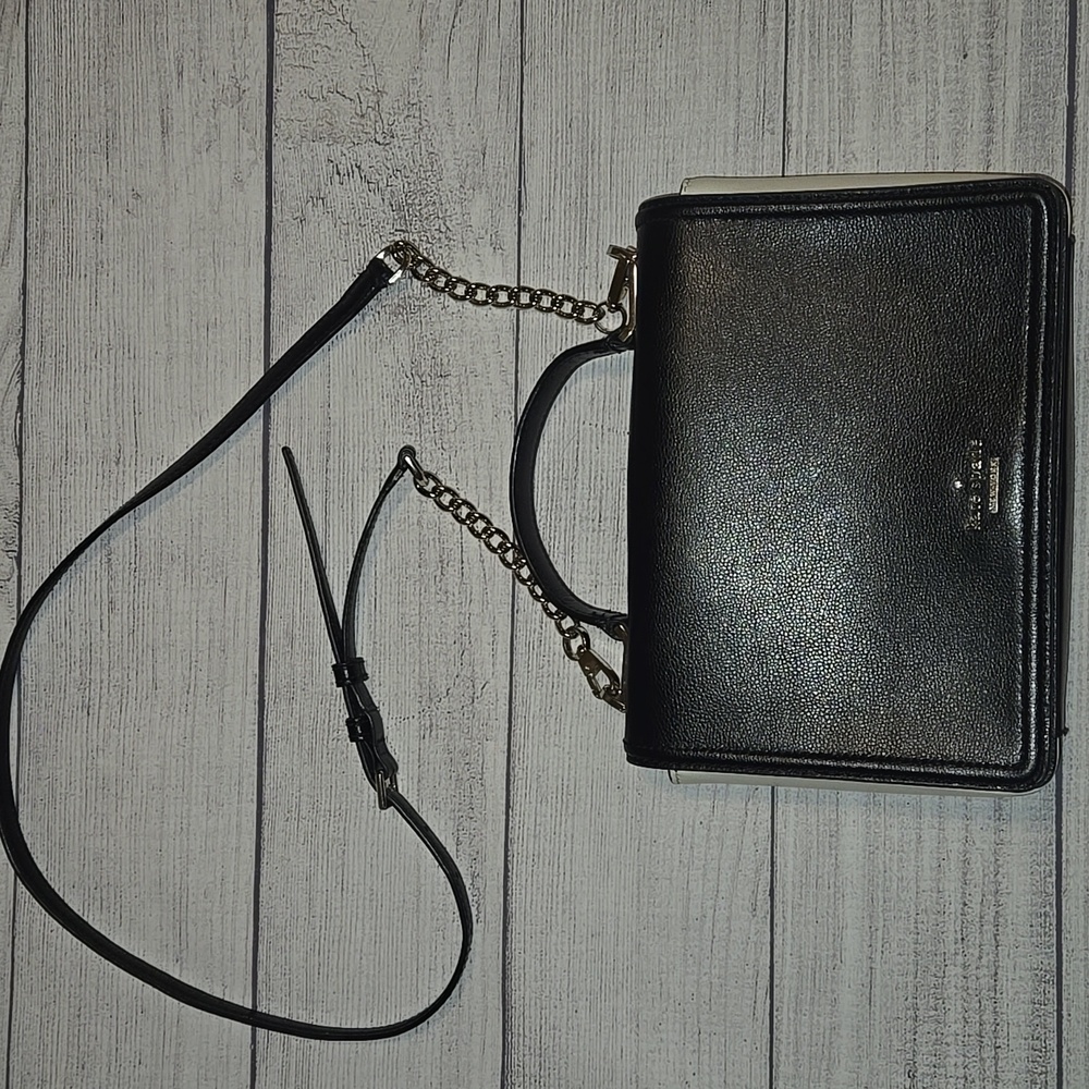 Kate Spade Patterson Drive Medium Maisie Crossbody Bag Black/Ivory